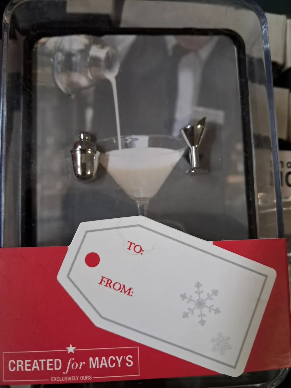 Macy's Martini Themed Cuff Links